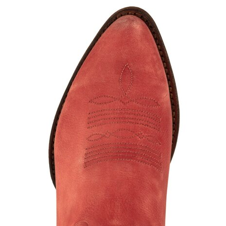 Mayura-Boots-2374-Red-Lavado-Ladies-Cowboy-fashion-AnkleBoots-Pointy-Nose-Western-Heel-From Above