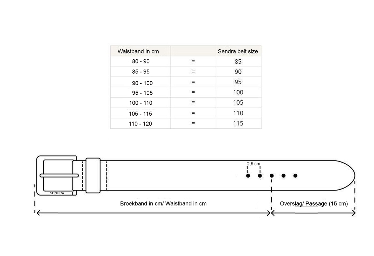 110 cm belt size