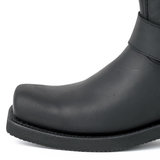 Mayura Boots 1501 Black/ Biker Western Boots Men Square Toe Oil-Resistant Rubber Sole Calfskin_9