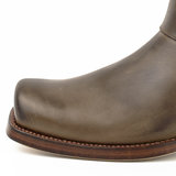 Mayura Boots 01 Brown/ Biker Western Boots Men Square Toe Flat Heel Fixed Spur_9