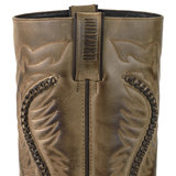 Mayura Boots 02 Brown/ Biker Western Men Women boots Square Toe Fixed Spur Braided Oil-Resistant Sole_9