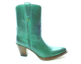 Sendra Boots 8481 Donna Cuba Green Ladies Ankle Boots High Heel Pointed Toe Straight Shaft Pull Loops