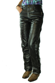 Laced leatherpants        Sticks&Stones G4 black