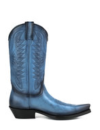 Mayura-Boots-1920-Blue--Pointed-Cowboy-Western-Line-Dance-Ladies-Men-Boots-Slanted-Heel-Genuine-Leather