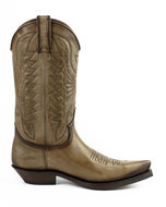 Mayura-Boots-1920-Taupe--Pointed-Cowboy-Western-Line-Dance-Ladies-Men-Boots-Slanted-Heel-Genuine-Leather