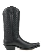 Mayura-Boots-1920-Black--Pointed-Cowboy-Western-Line-Dance-Ladies-Men-Boots-Slanted-Heel-Genuine-Leather