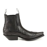 Mayura-Boots-Austin-1931-Black--Pointed-Western-Men-Ladies-Ankle-Boot-Slanted-Heel-Elastic-Closure-Vintage-Look