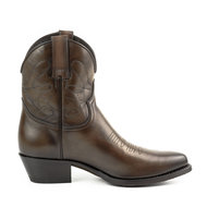 Mayura-Boots-2374-Vintage-Dark-Brown--Women-Cowboy-Fashion-Ankle-Boot-Pointed-Toe-Western-Heel-Genuine-Leather