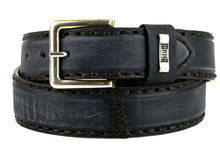 Mayura-Belt-925-Vintage-Black-Cowboy-Western-4-cm-Wide-Jeans-Belt-Changeable-Buckle-Smooth-Leather