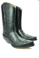 Sendra-Boots-3241-Pull-oil-Cuervo-Black-Mens-Boots-Cowboy-Western-Boots-size-44